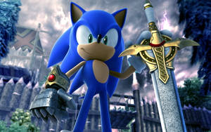 Sonic_with_ Excalibur_ Sword Wallpaper