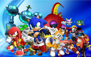 Sonic With Tails And Knuckles Wallpaper