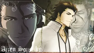 Sosuke Aizen Collage Wallpaper