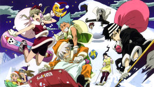 Soul Eater Characters Winter Trip Wallpaper