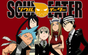 Soul Eater Not! Poster Red Background Wallpaper