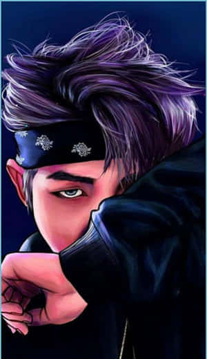 South Korean Cool Guy Rm Wallpaper