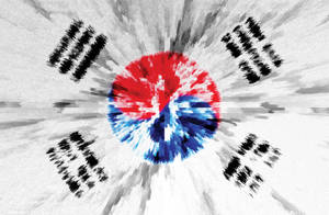 South Korean Flag Art Wallpaper