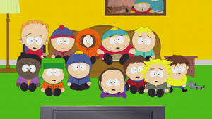 South Park Characters Watching Tv Wallpaper