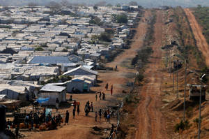 South Sudan Village Many Houses Wallpaper