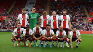 Southampton Fc Team Photo In The Field Wallpaper