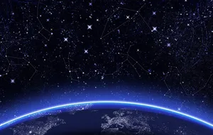 Space Aesthetic Constellations Of Stars Wallpaper