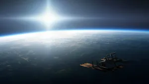 Space Satellite Earth Surface Wallpaper