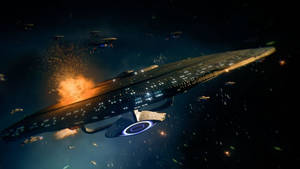 Space War Of Star Trek Wallpaper