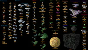 Spaceships Of Star Trek Wallpaper