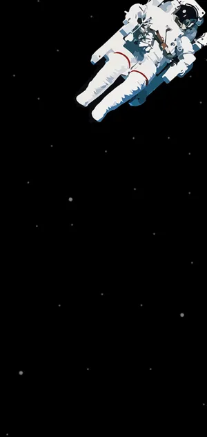 Spacesuit Samsung Galaxy S10 Screen Cover Wallpaper