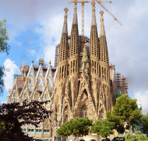Spain Sagrada Familia Architecture Wallpaper