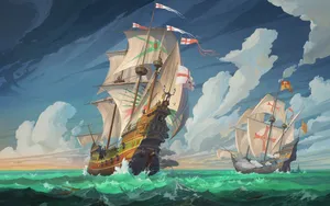 Spanish Ships Of Dnd Wallpaper