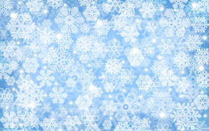 Sparkling Abstract Snowflakes Wallpaper
