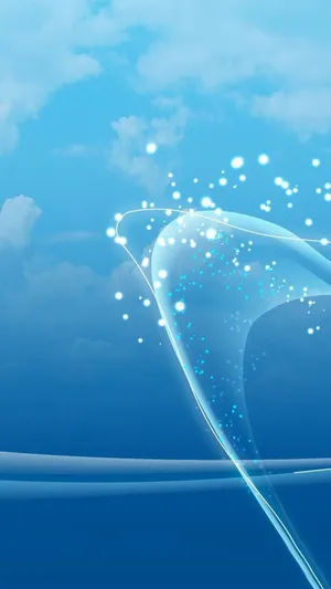 Sparkling Blue Galaxy Note 4 Wallpaper