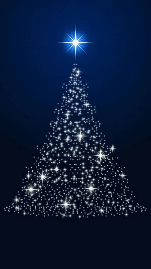 Sparkling Christmas Tree Wallpaper