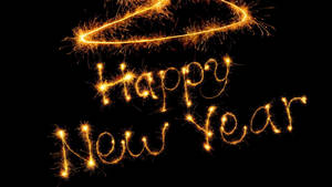 Sparkling Happy New Year Firework Wallpaper
