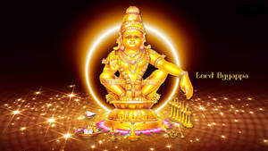 Sparkling Hindu Lord Ayyappan Wallpaper