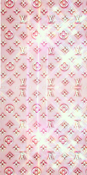 Sparkling Louis Vuitton Pink Wallpaper