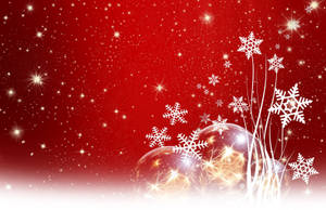 Sparkling Merry Christmas Background Wallpaper