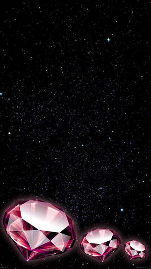 Sparkling Pink Diamond Wallpaper
