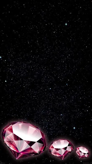 Sparkling Pink Diamond Wallpaper