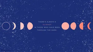 Sparkly Moon Phases For Pinterest Laptop Wallpaper