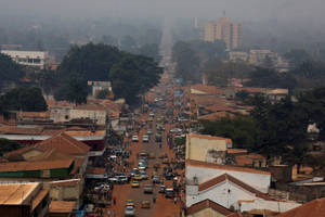 Spectacular Aerial View Of The Central African Republic Wallpaper