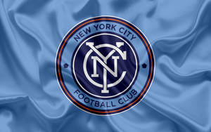 Spectacular Hd View Of New York City's Skyline With Fc Logo Wallpaper
