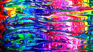 Spectrum Liquid Paint Art Wallpaper