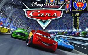 Speeding Cars In A Race Wallpaper
