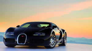 Speeding Through Highways: Red Luxury Sports Car Wallpaper