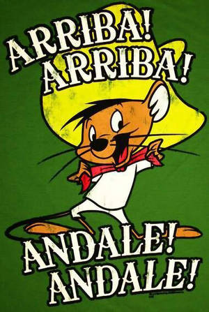 Speedy Gonzales Green Background Wallpaper