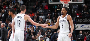 Spencer Dinwiddie High Five Shot Wallpaper