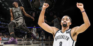 Spencer Dinwiddie Victory Pose Wallpaper