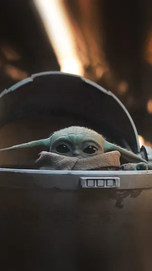 Sphere Capsule Of Baby Yoda Wallpaper