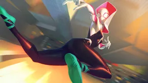 Spider Gwen At Sunrise Wallpaper
