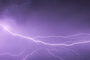 Spider Lightning In Purple Wallpaper