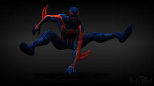 Spider Man 2099 In Action Wallpaper