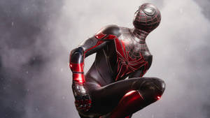 Spider Man And His Black Suit Wallpaper