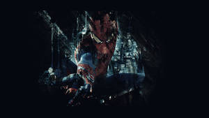 Spider Man Graffiti In Black Wallpaper