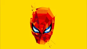 Spider Man Mask Artistic Mosaic Wallpaper