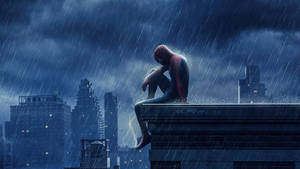 Spider-man On The Rooftop Sad 4k Wallpaper