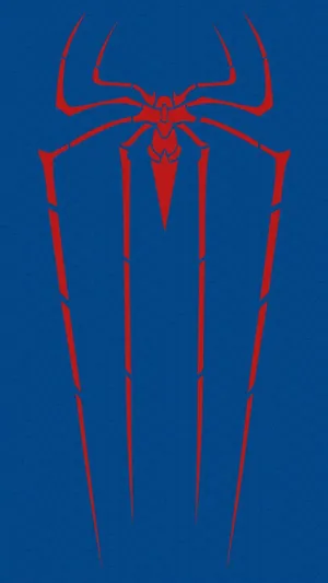 Spider-man Phone Blue And Red Logo Wallpaper