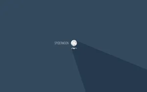 Spider Moon Minimalist Wallpaper