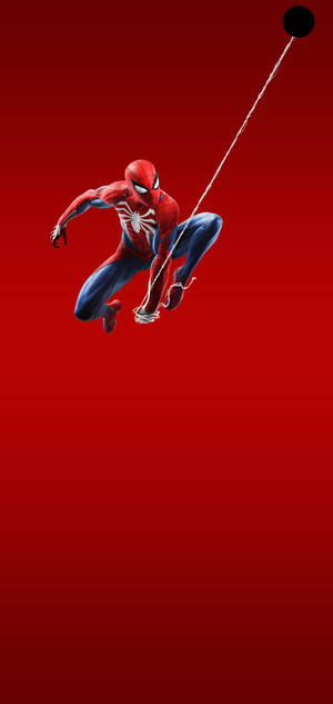 Spiderman In Red Wallpaper