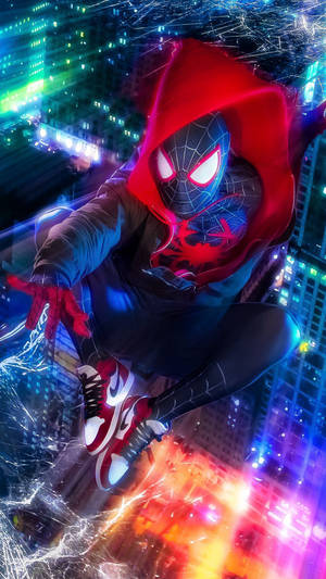 Spiderman In To The Spider Verse Wallpaper