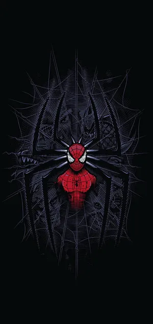 Spiderman Web Artwork Samsung Note20 Wallpaper Wallpaper