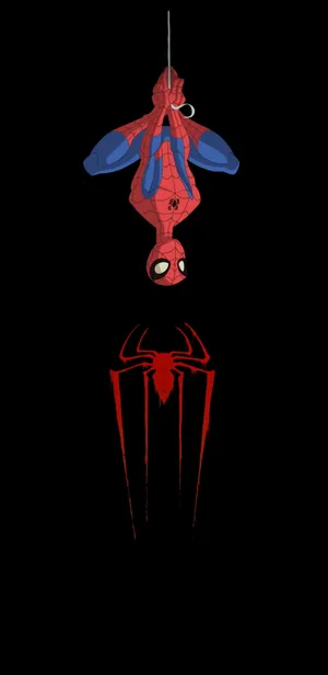 Spidey Logo Redmi Note 9 Punch Hole Wallpaper