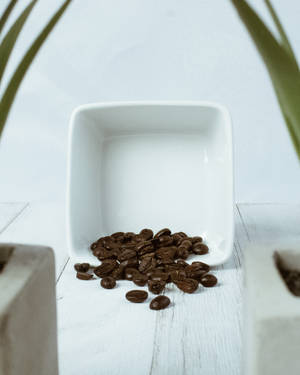 Spilled Coffee Beans Top Iphone Wallpaper